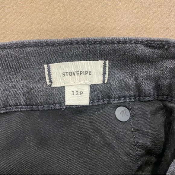 Women’s Madewell Dark Gray Wash Stovepipe Jeans Size 32P New With Tags - Picture 9 of 13